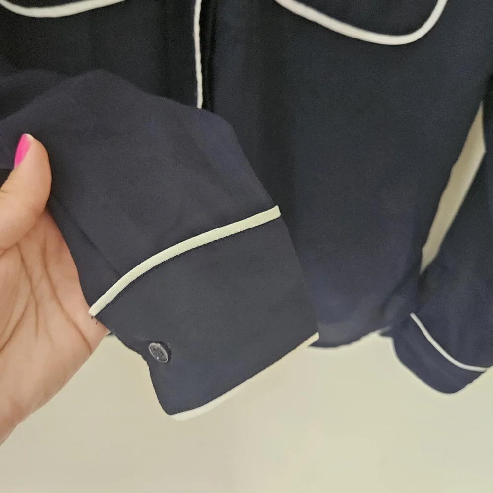 Philosophy navy and white blouse - Picture 6 of 8